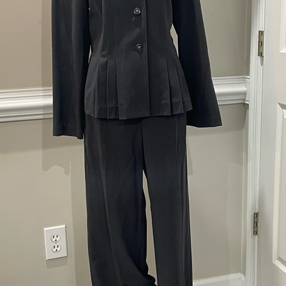 Charcoal 3 button pant suit